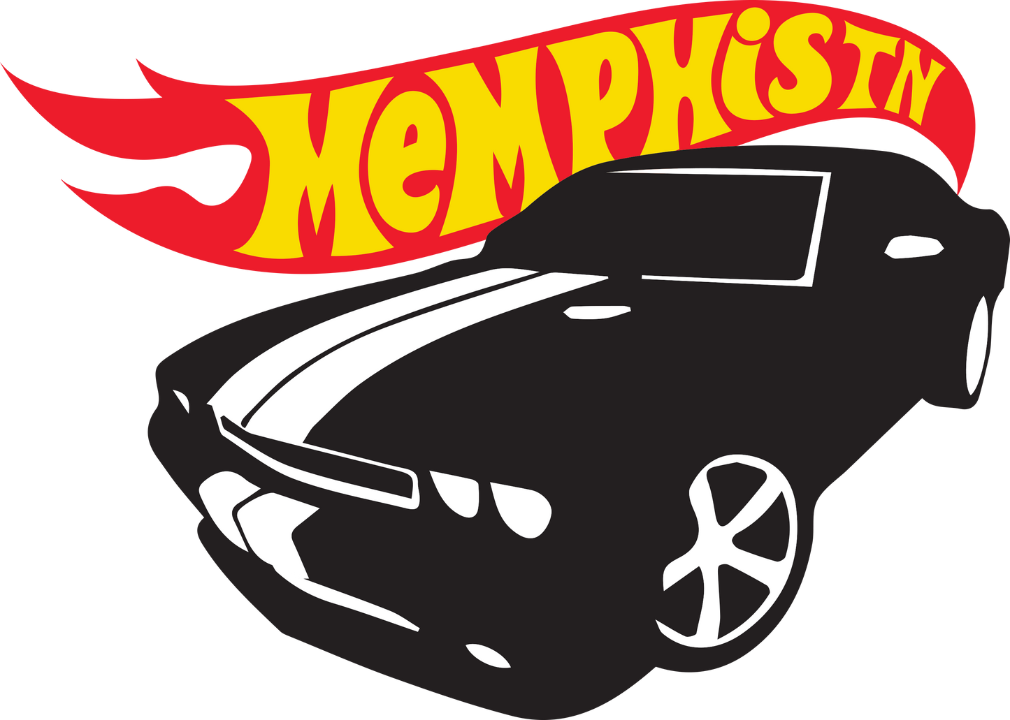 Driving in Memphis with both hands on the Wheel!